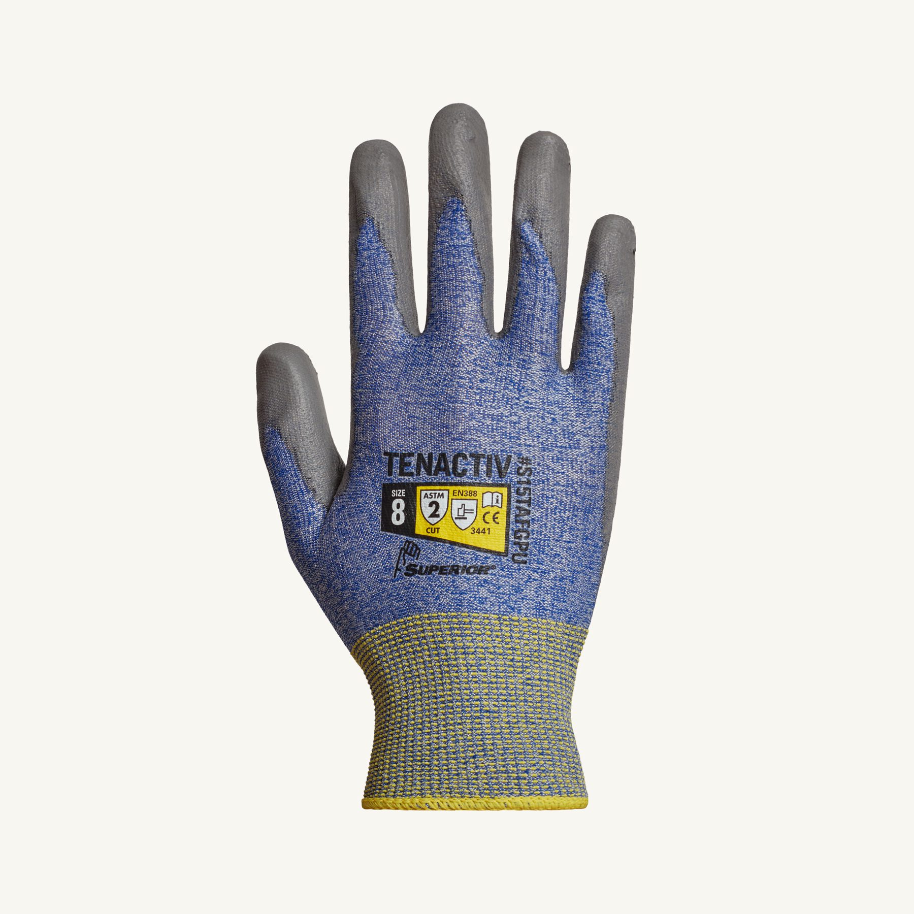 #S15TAFGPU Superior® Glove TenActiv™ Cut-Resistant Gloves w/ Polyurethane Palms